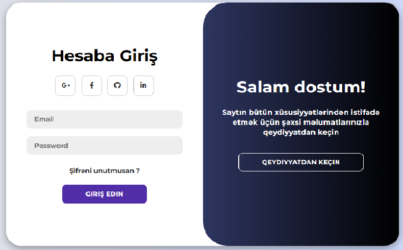 Login app image